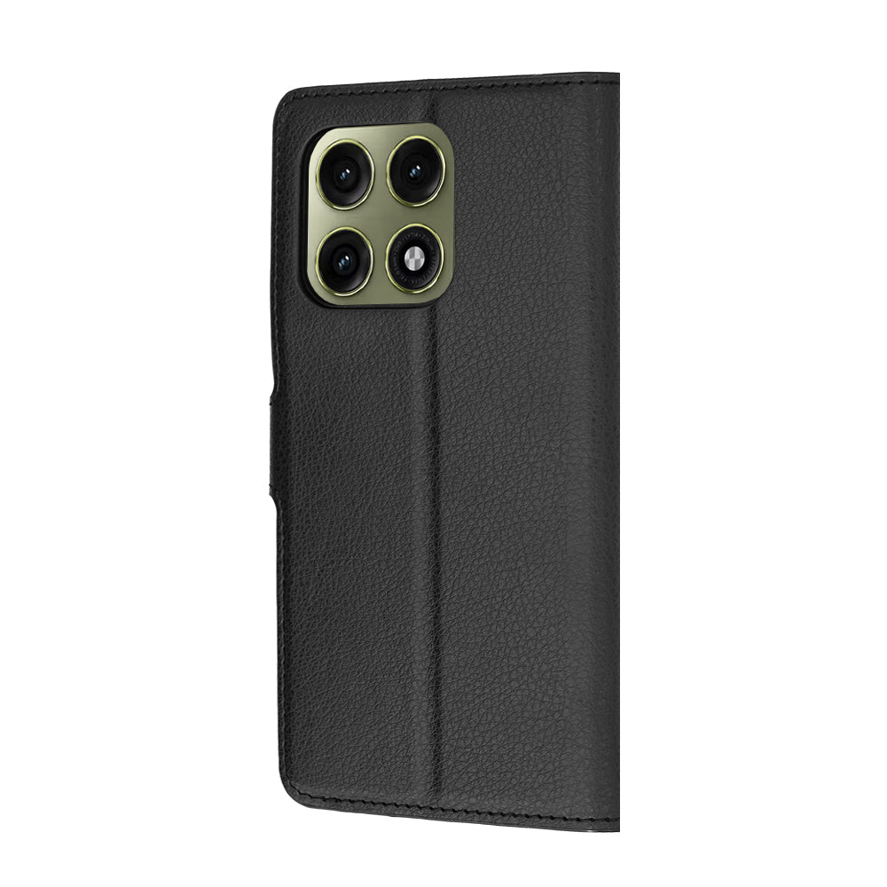 Custodia per Motorola Edge 70 Pro, Techsuit, Leather Folio, Nera