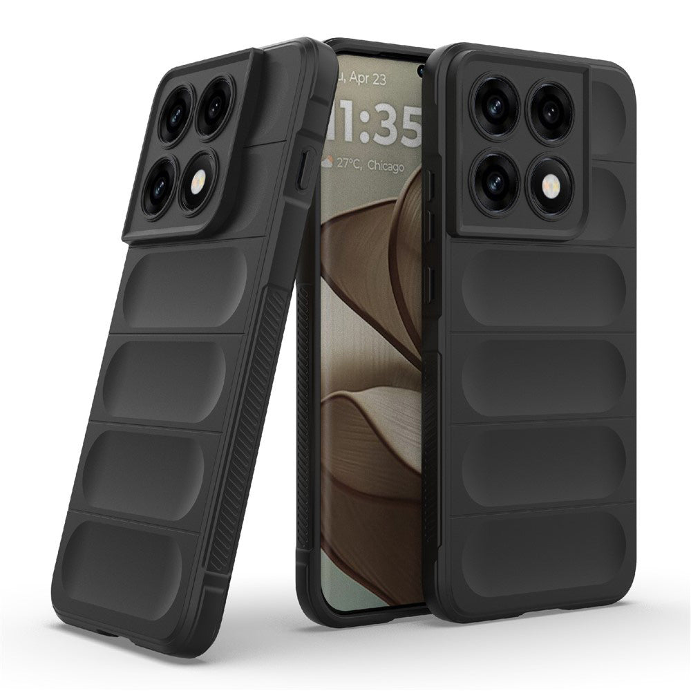 Custodia per Motorola Edge 70 Pro, Techsuit, Magic Shield, Nera