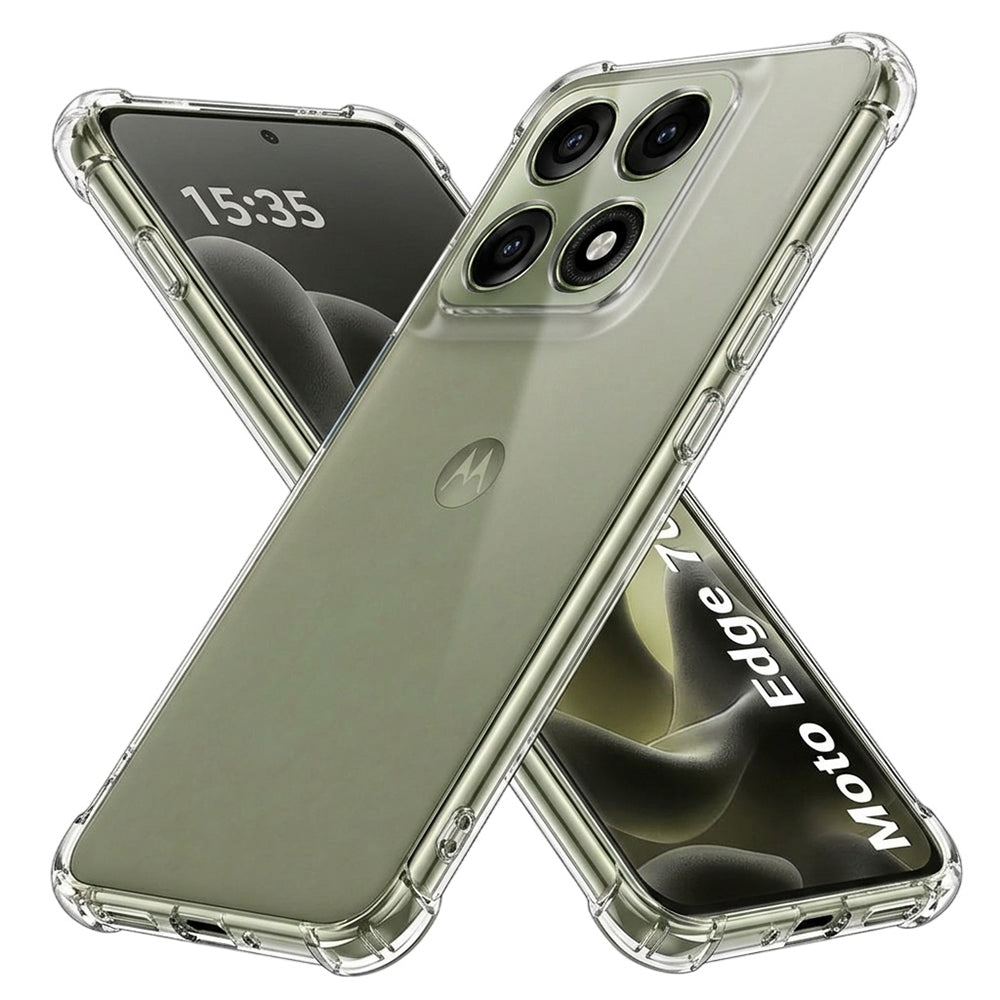 Custodia per Motorola Edge 70 Pro, Techsuit, Shockproof Clear, Trasparente