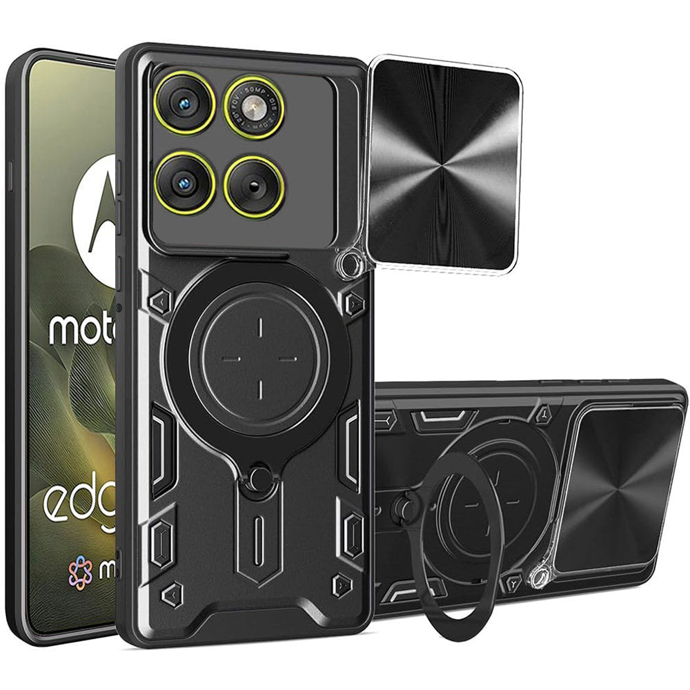 Custodia per Motorola Edge 70, Techsuit, CamGuard Pro, Nera