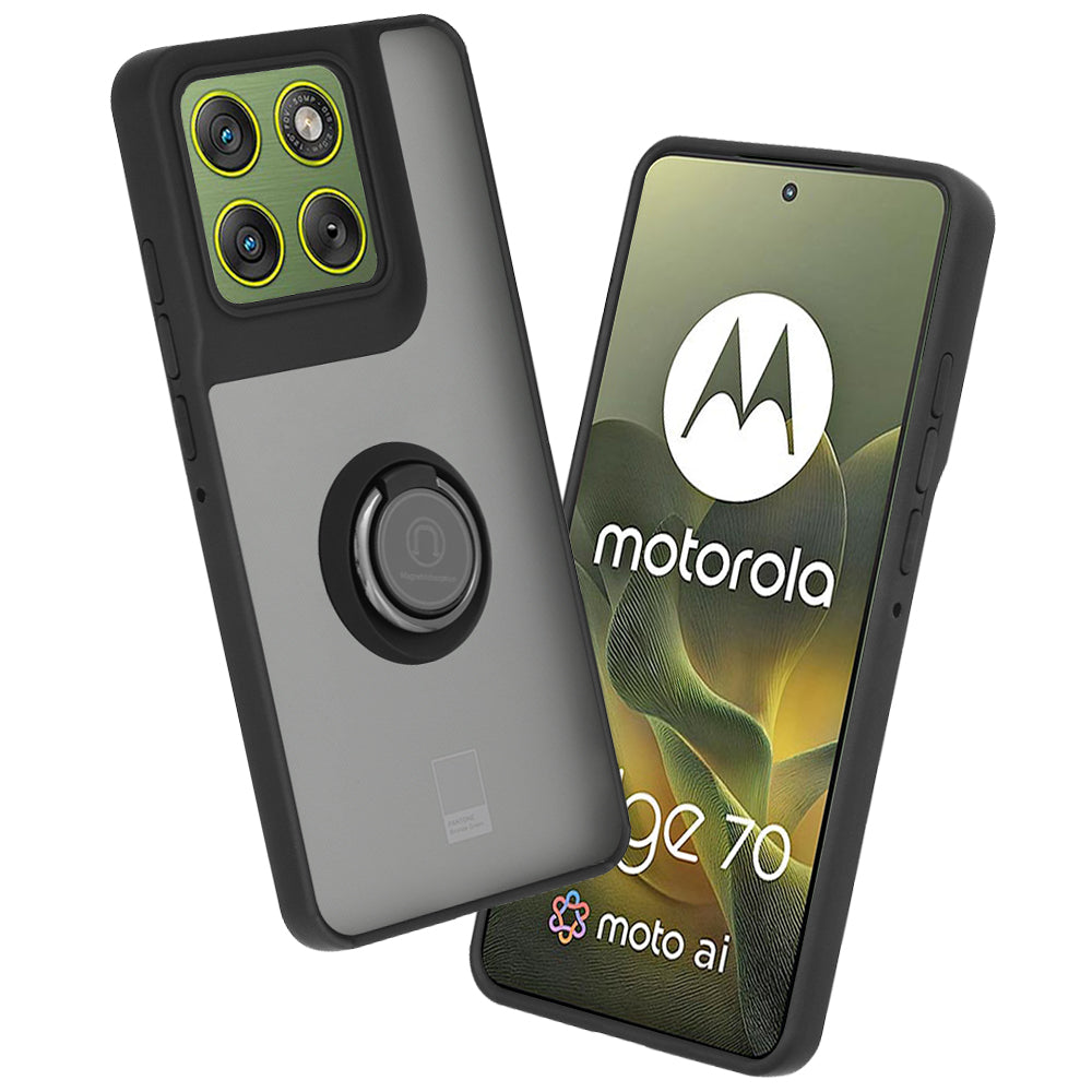 Case for Motorola Edge 70, Techsuit, Glinth, Black
