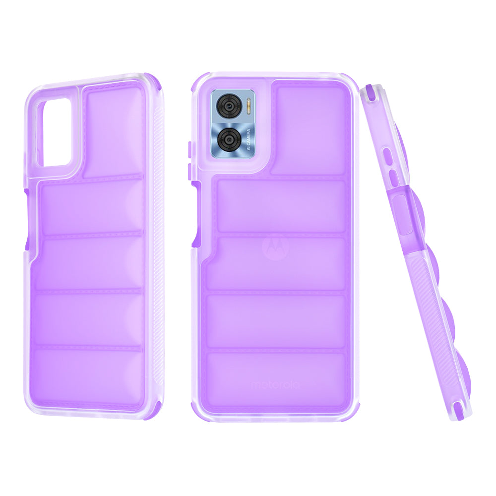 Custodia per Motorola Moto E22i / E22, Techsuit, Wave Shield, Viola