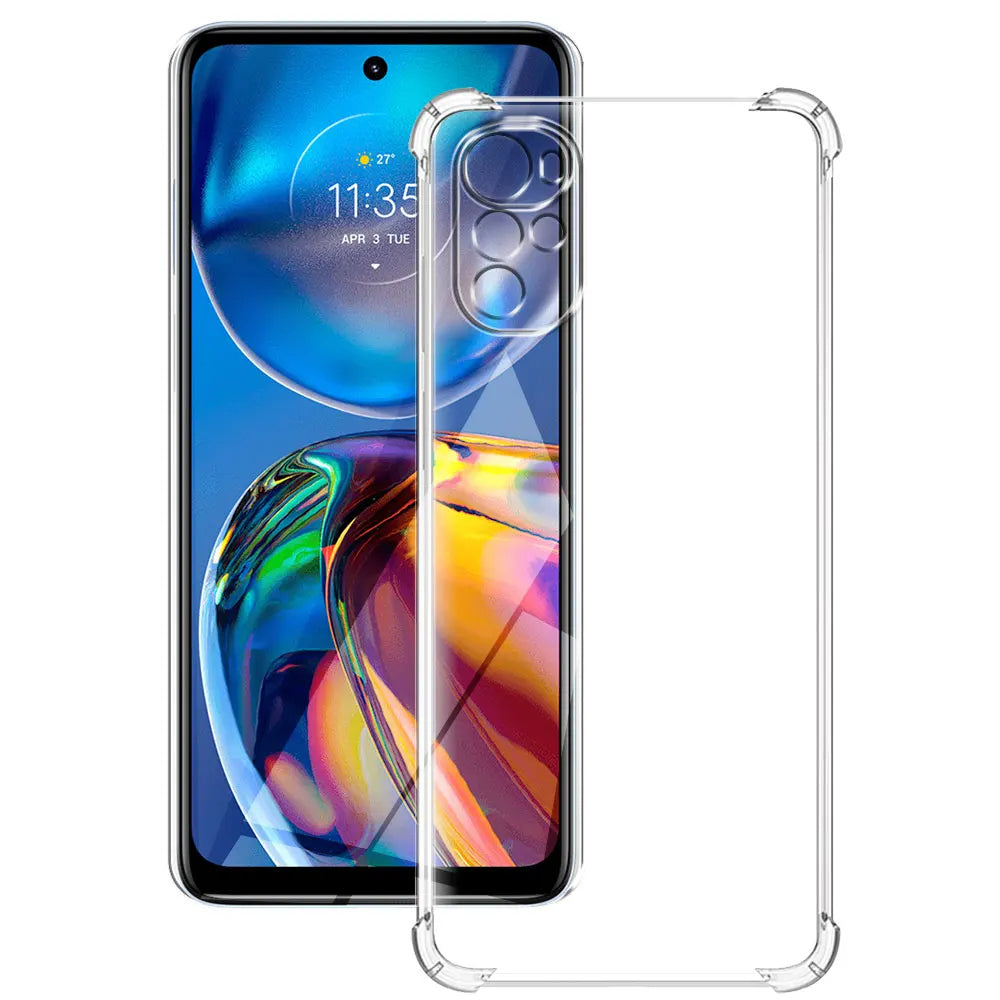 Custodia per Motorola Moto E32s / E32 / G22, Techsuit, Shockproof Clear, Trasparente