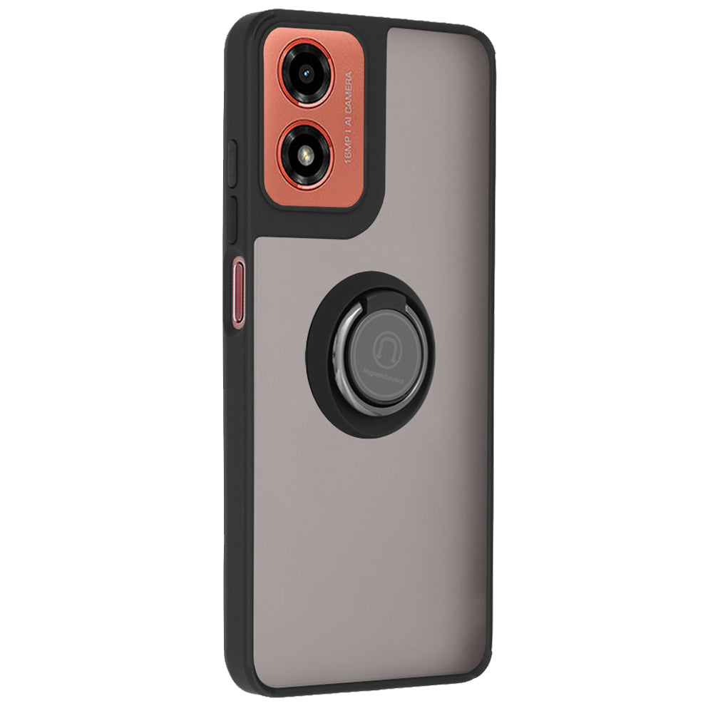 Coque pour Motorola Moto G04s / E14 / G04 / G24, Techsuit, Glinth, Noire