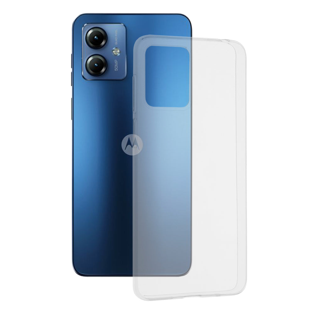 Custodia per Motorola Moto G14, Techsuit, Chiara, Trasparente