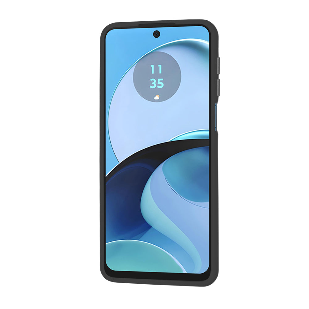 Custodia per Motorola Moto G14, Techsuit, HaloFrost, Nera