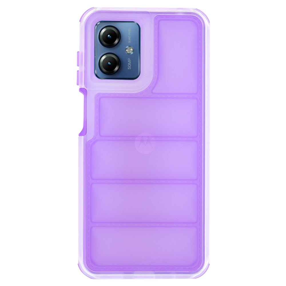 Custodia per Motorola Moto G14, Techsuit, Wave Shield, Viola