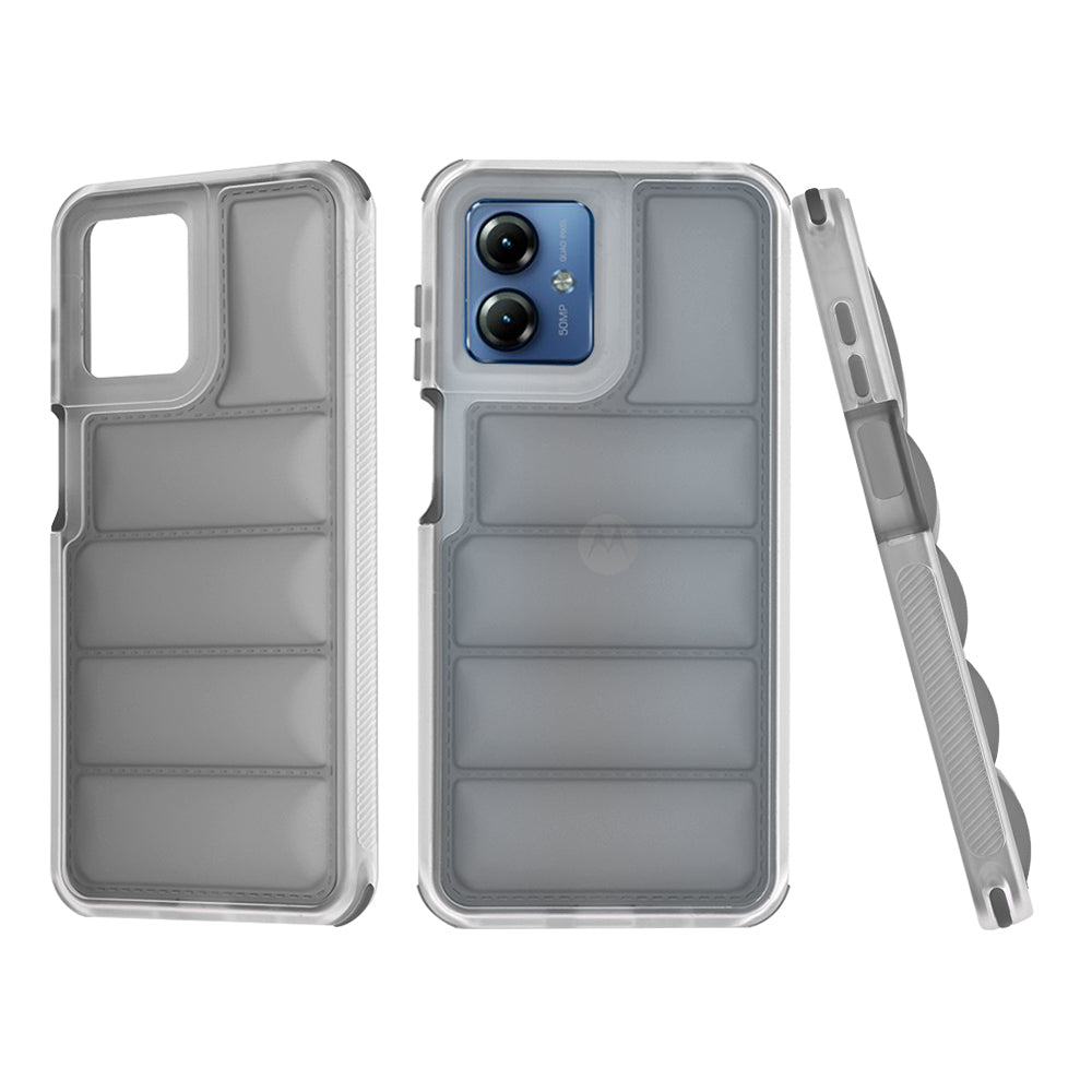Custodia per Motorola Moto G14, Techsuit, Wave Shield, Nera