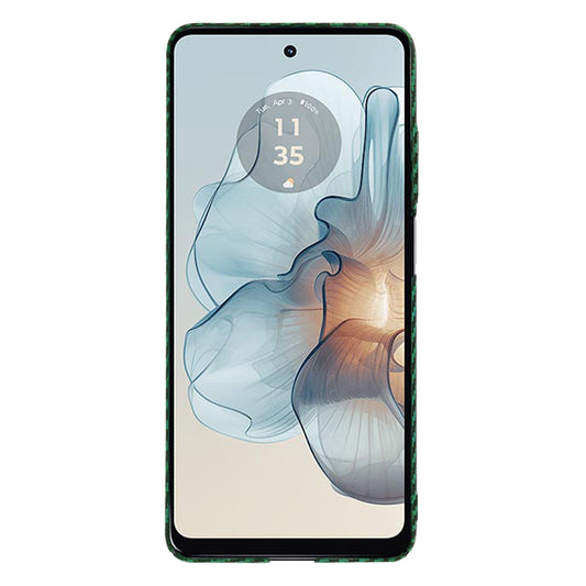 Hülle für Motorola Moto G24 Power, Techsuit, Carbonite FiberShell, Grün
