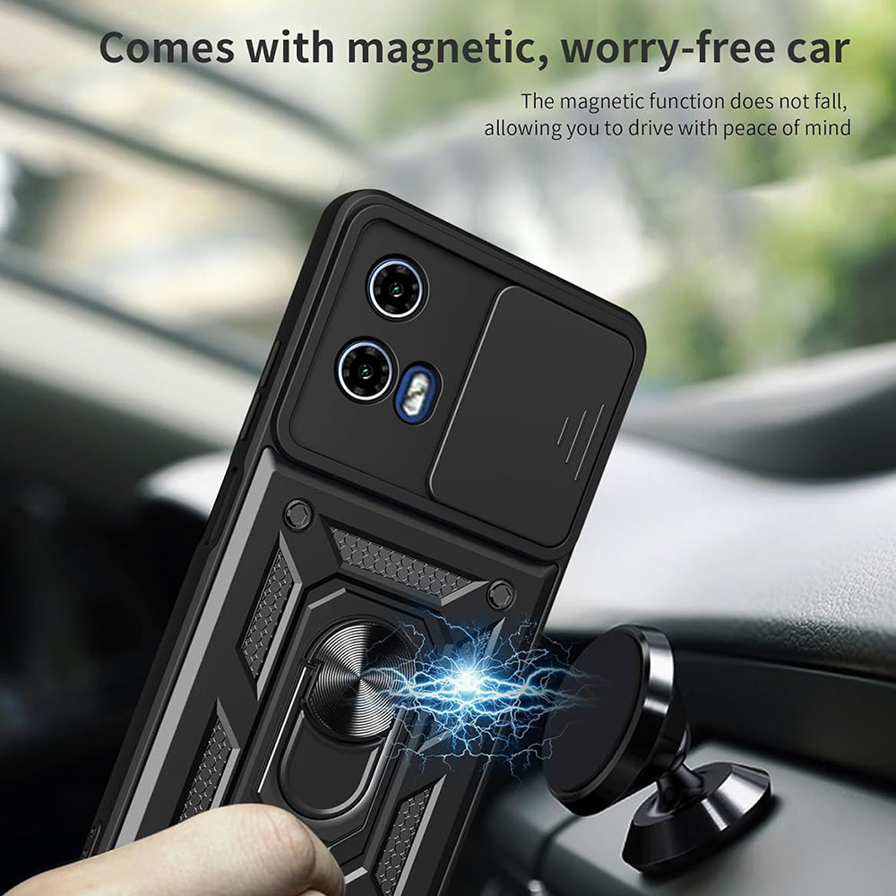 Custodia per Motorola Moto G31 / G41, Techsuit, CamShield, Nera