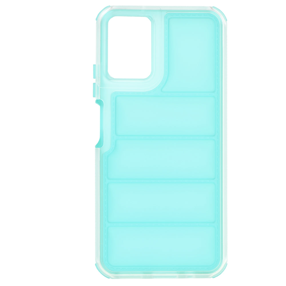 Custodia per Motorola Moto G45 / G34, Techsuit, Wave Shield, Turchese