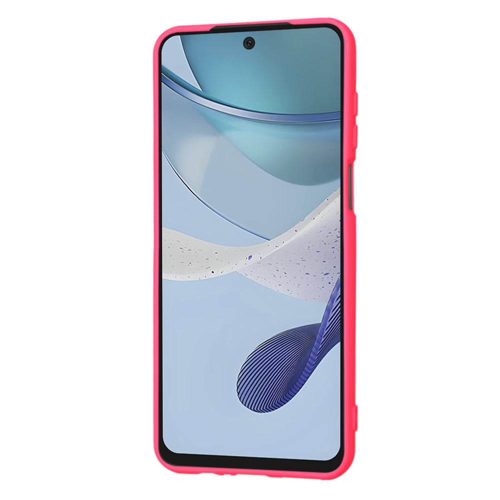 Custodia per Motorola Moto G53, Techsuit, SoftFlex, Rosa Scuro