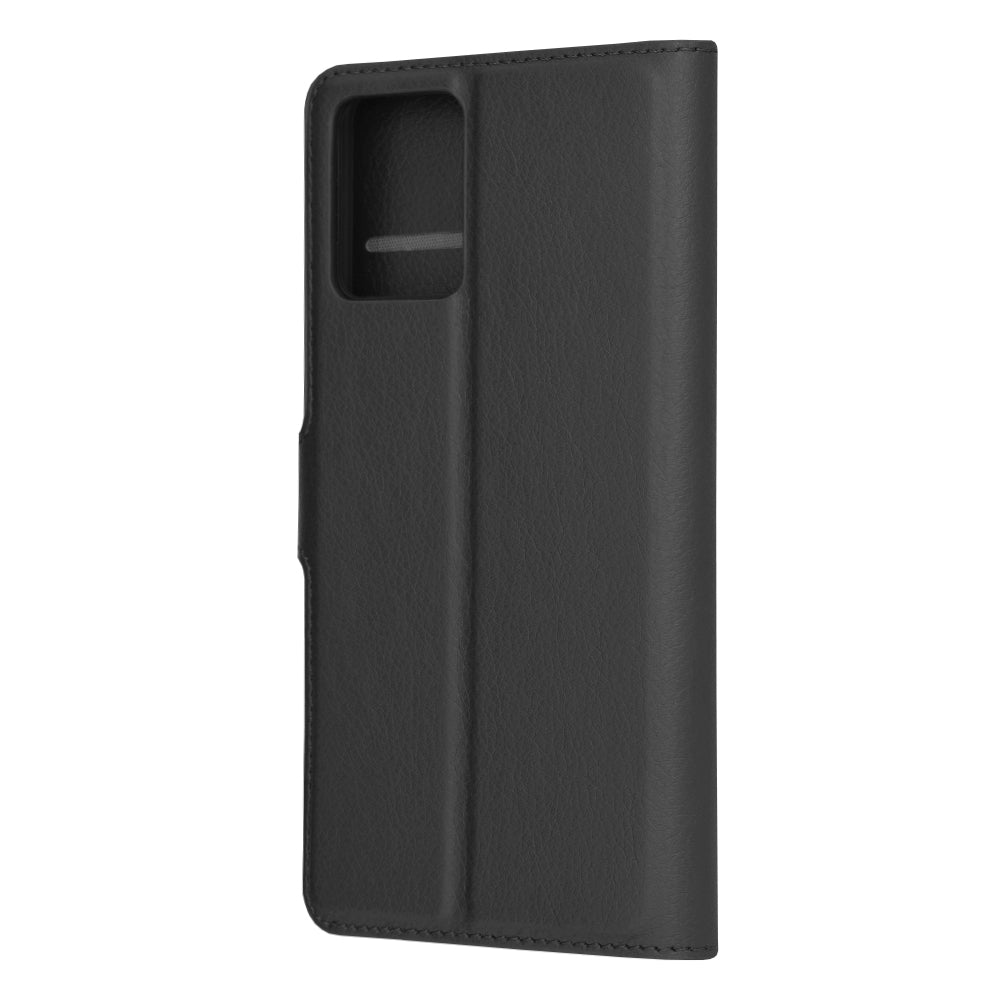 Custodia per Motorola Moto G54, Techsuit, Leather Folio, Nera