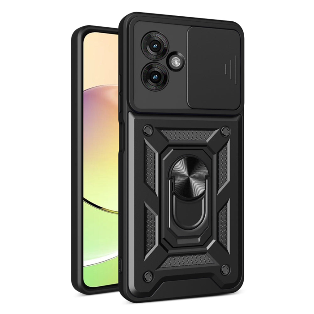 Custodia per Motorola Moto G55, Techsuit, CamShield, Nera