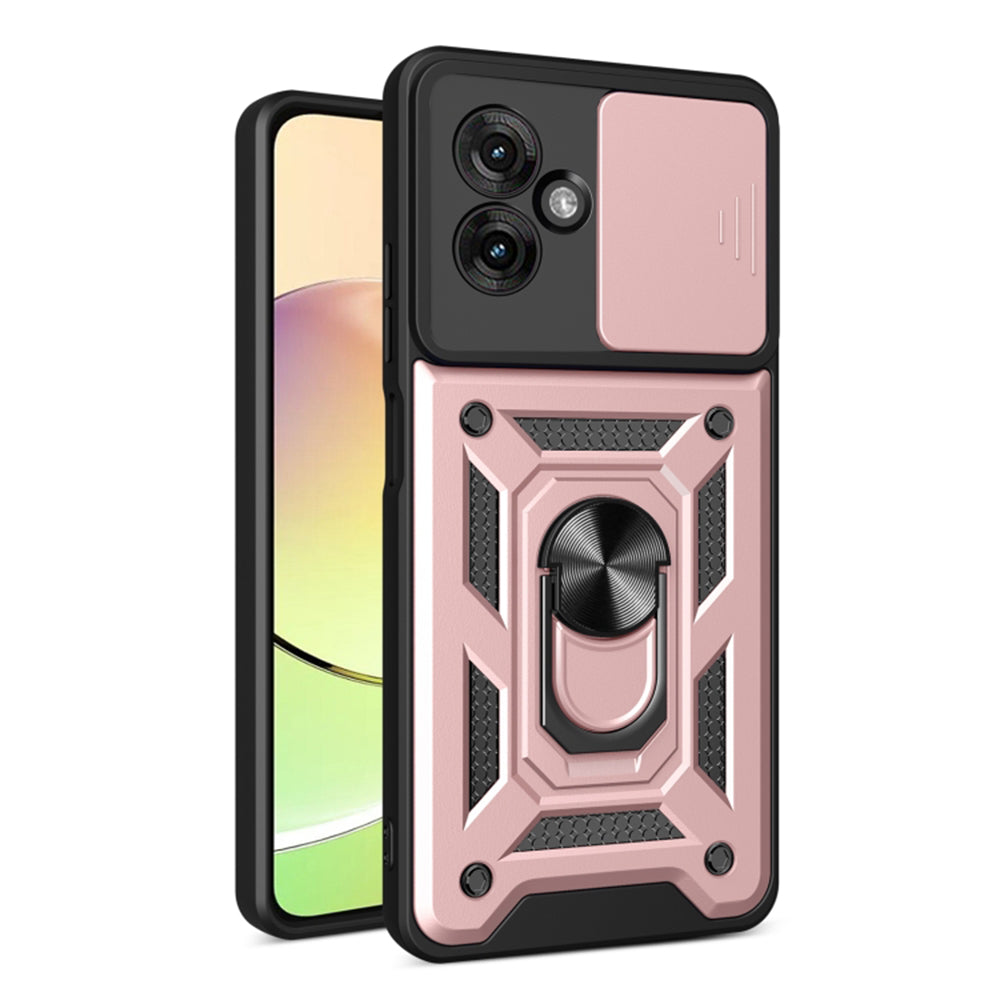 Custodia per Motorola Moto G55, Techsuit, CamShield, Rosa