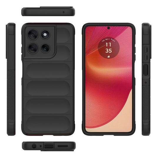 Coque pour Motorola Moto G56, Techsuit, Magic Shield, Noire