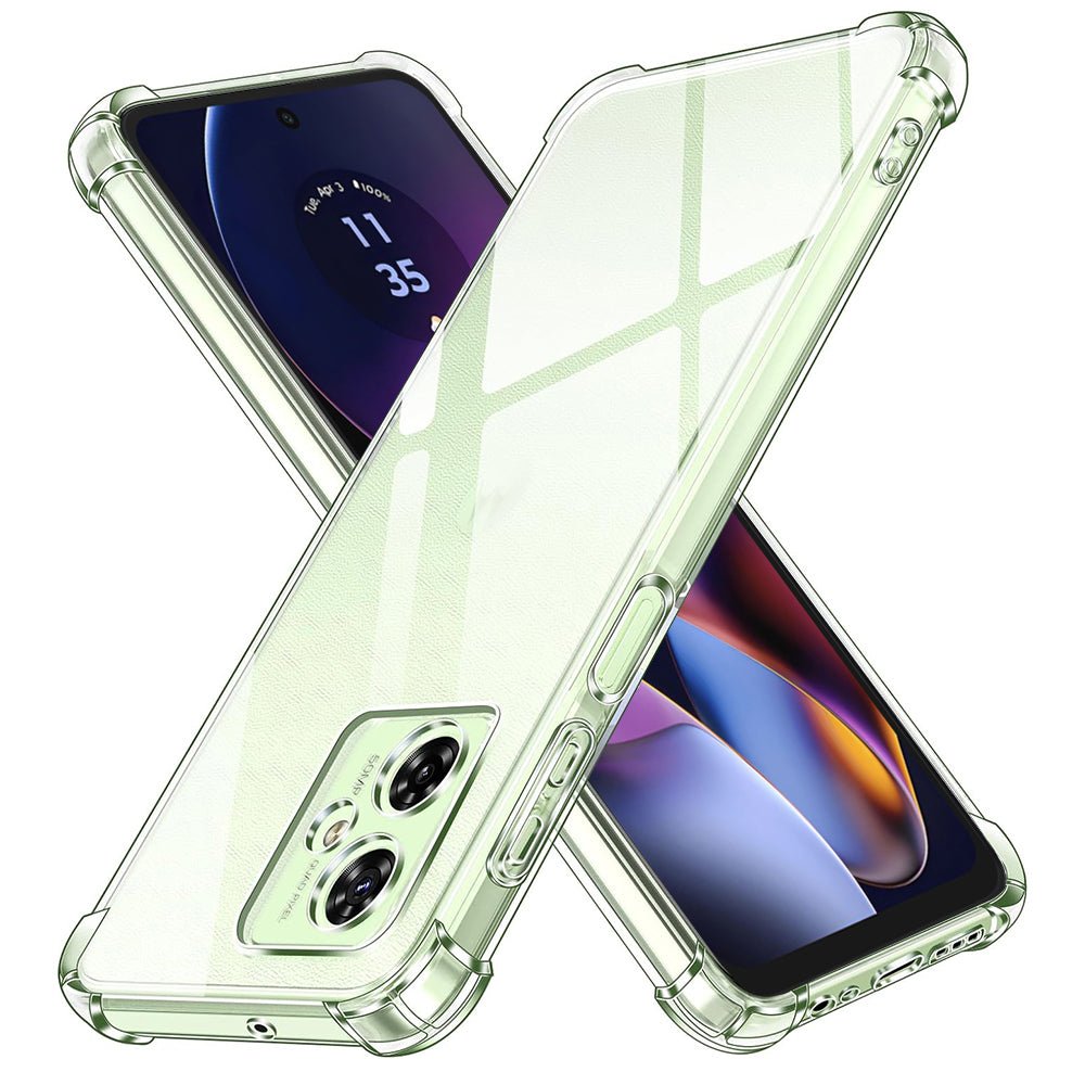 Custodia per Motorola Moto G64 / G54 Power Edition, Techsuit, Shockproof Clear, Trasparente