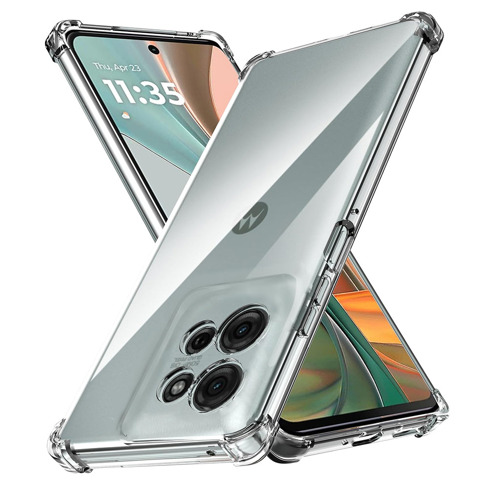 Custodia per Motorola Moto G75, Techsuit, Shockproof Clear, Trasparente
