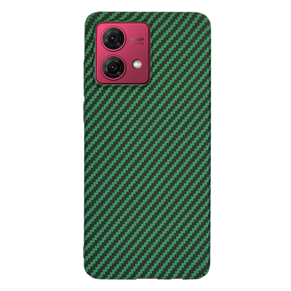 Custodia per Motorola Moto G84, Techsuit, Carbonite FiberShell, Verde