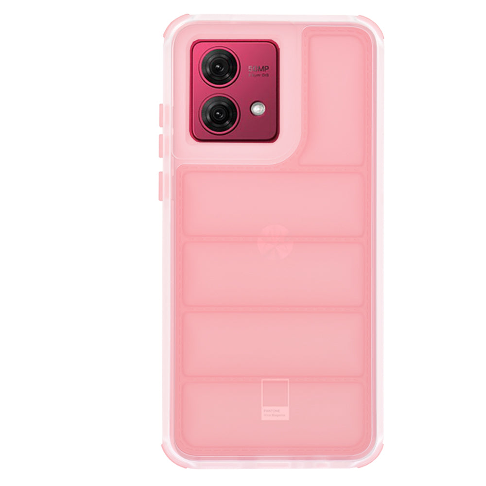 Custodia per Motorola Moto G84, Techsuit, Wave Shield, Rosa