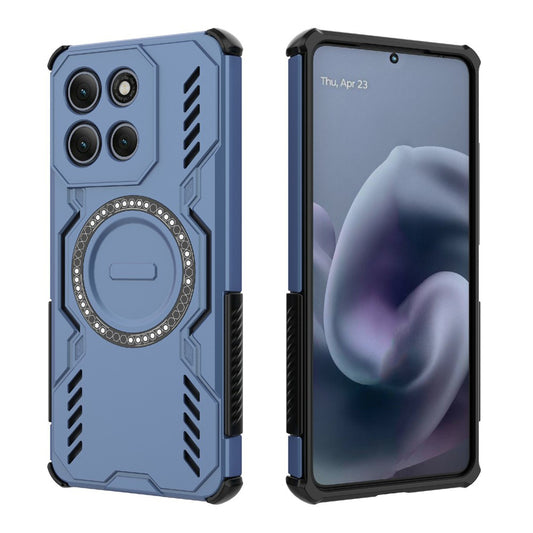 MagSafe-Hülle für Motorola Moto G86 Power, Techsuit, ArmorMag, Blau