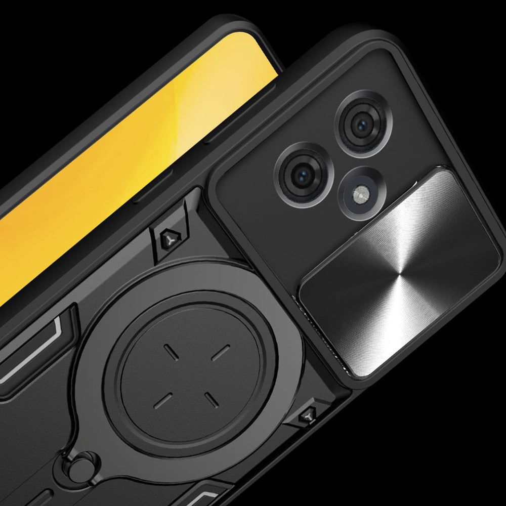 Custodia per Motorola Moto G86 Power, Techsuit, CamGuard Pro, Nera