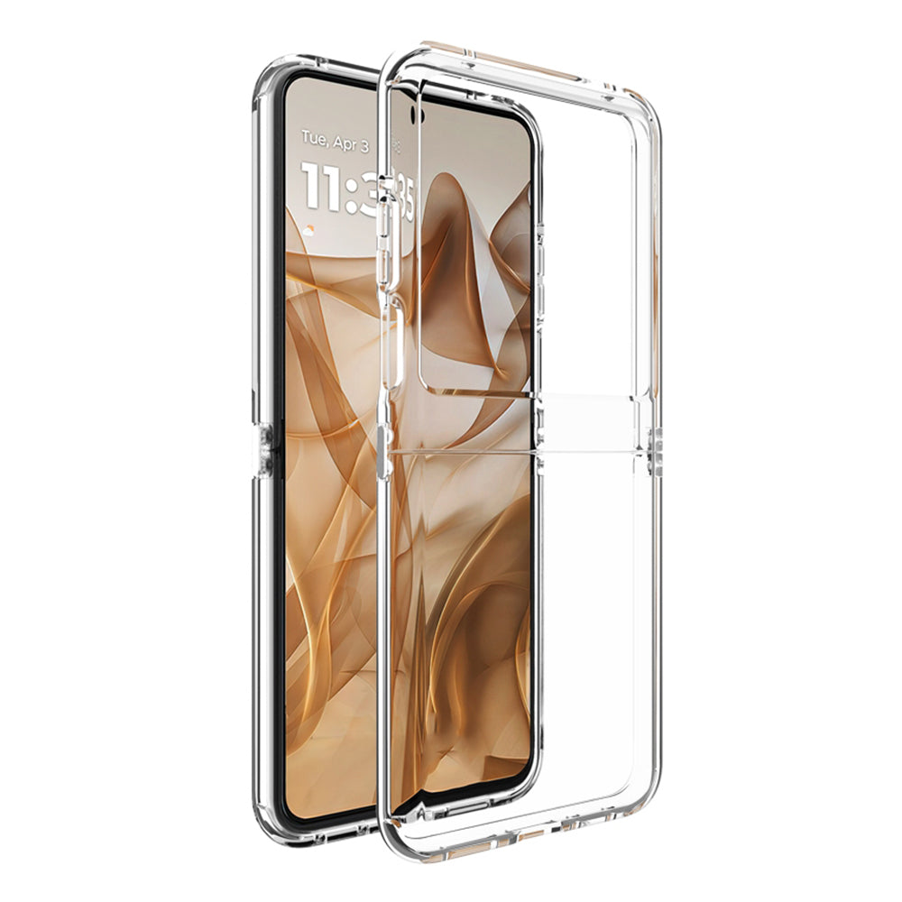 Custodia per Motorola Razr 60 / Razr 50, Techsuit, Chiara, Trasparente