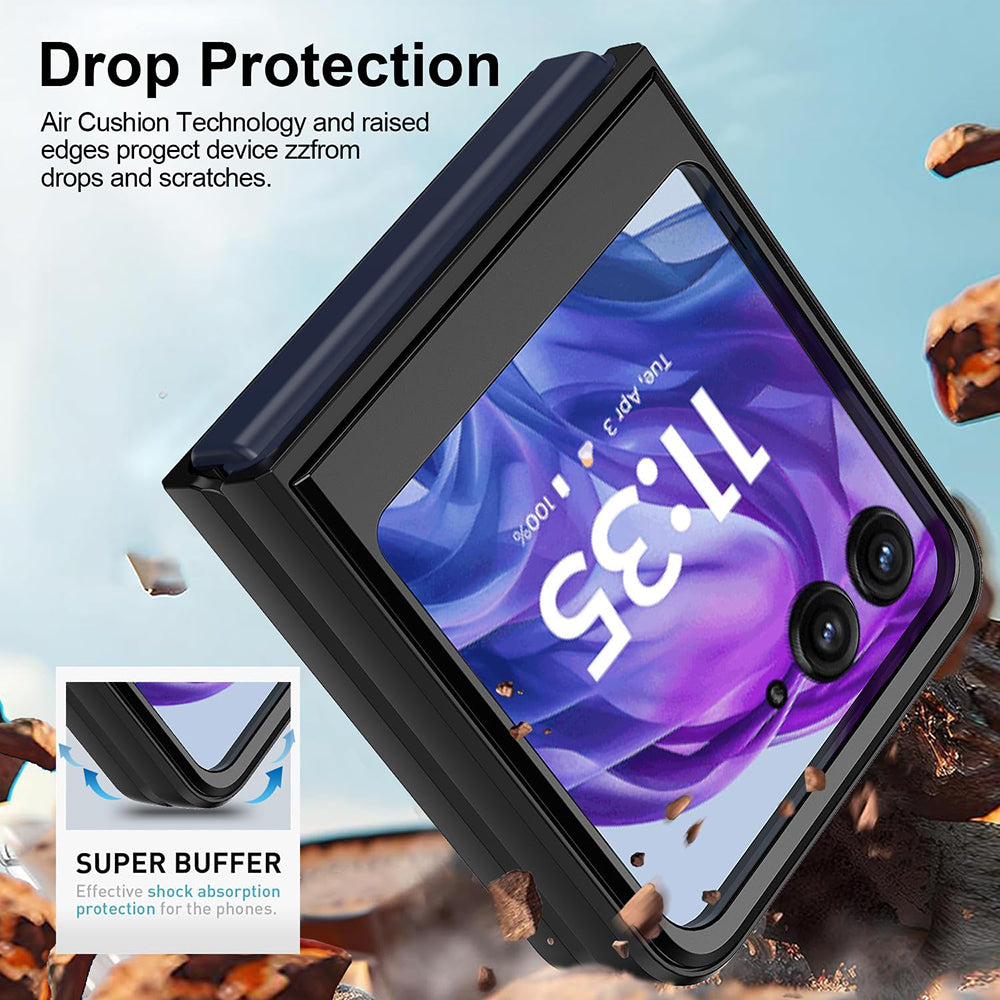 Custodia per Motorola Razr 60 Ultra, Techsuit, CamShield, Nera