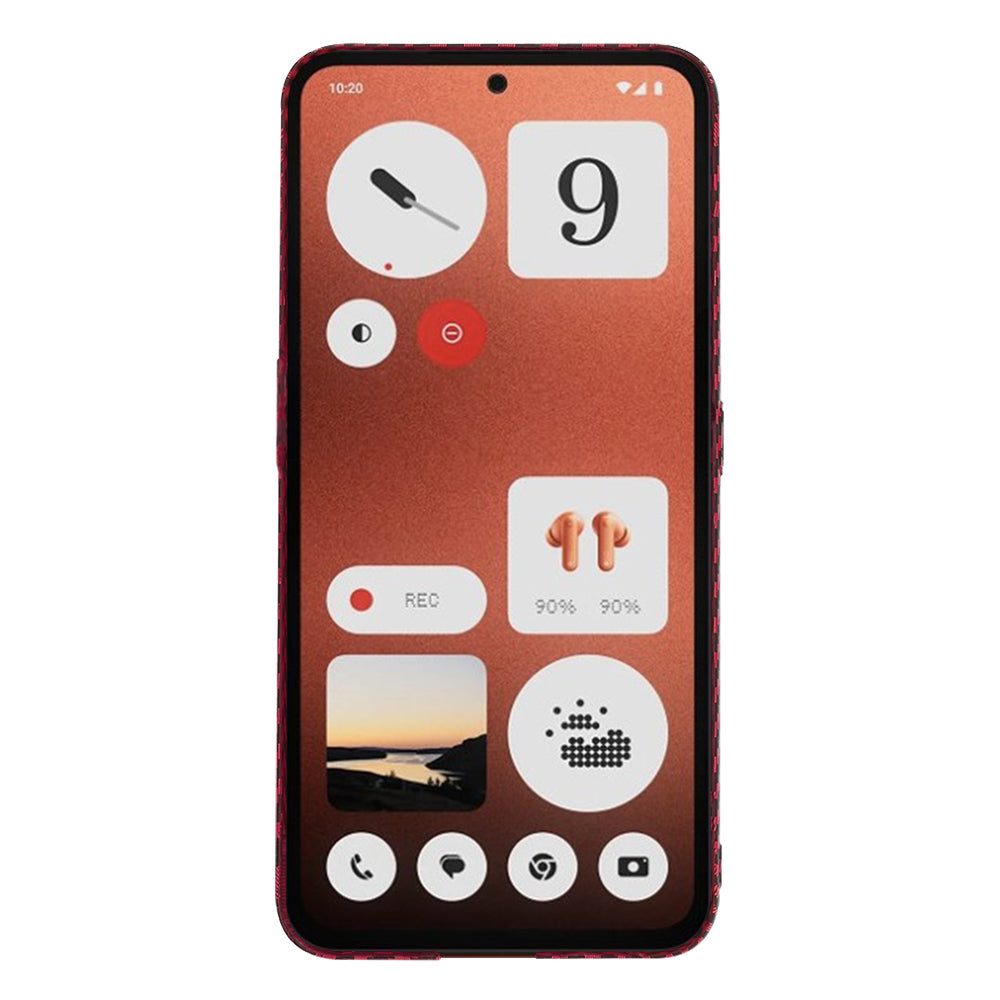 Coque pour Nothing CMF Phone 1, Techsuit, Carbonite FiberShell, Rouge
