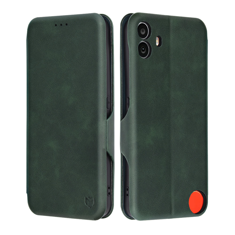 Coque pour Nothing CMF Phone 1, Techsuit, Safe Wallet Plus, Vert