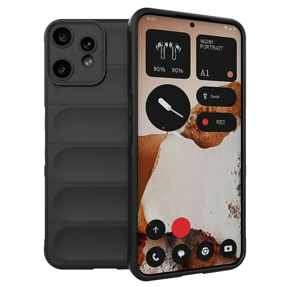 Custodia per Nothing CMF Phone 2 Pro, Techsuit, Magic Shield, Nera