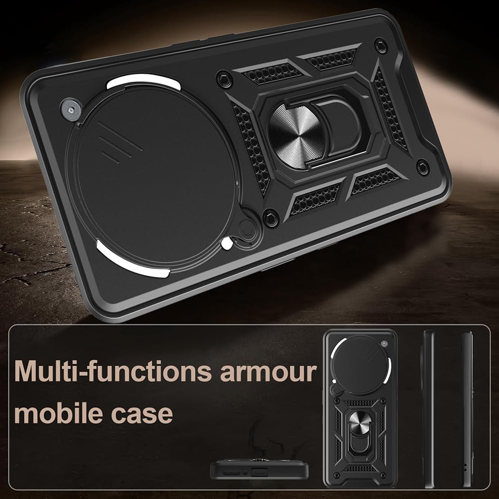 Custodia per Nothing Phone (3a) Pro, Techsuit, CamShield, Blu
