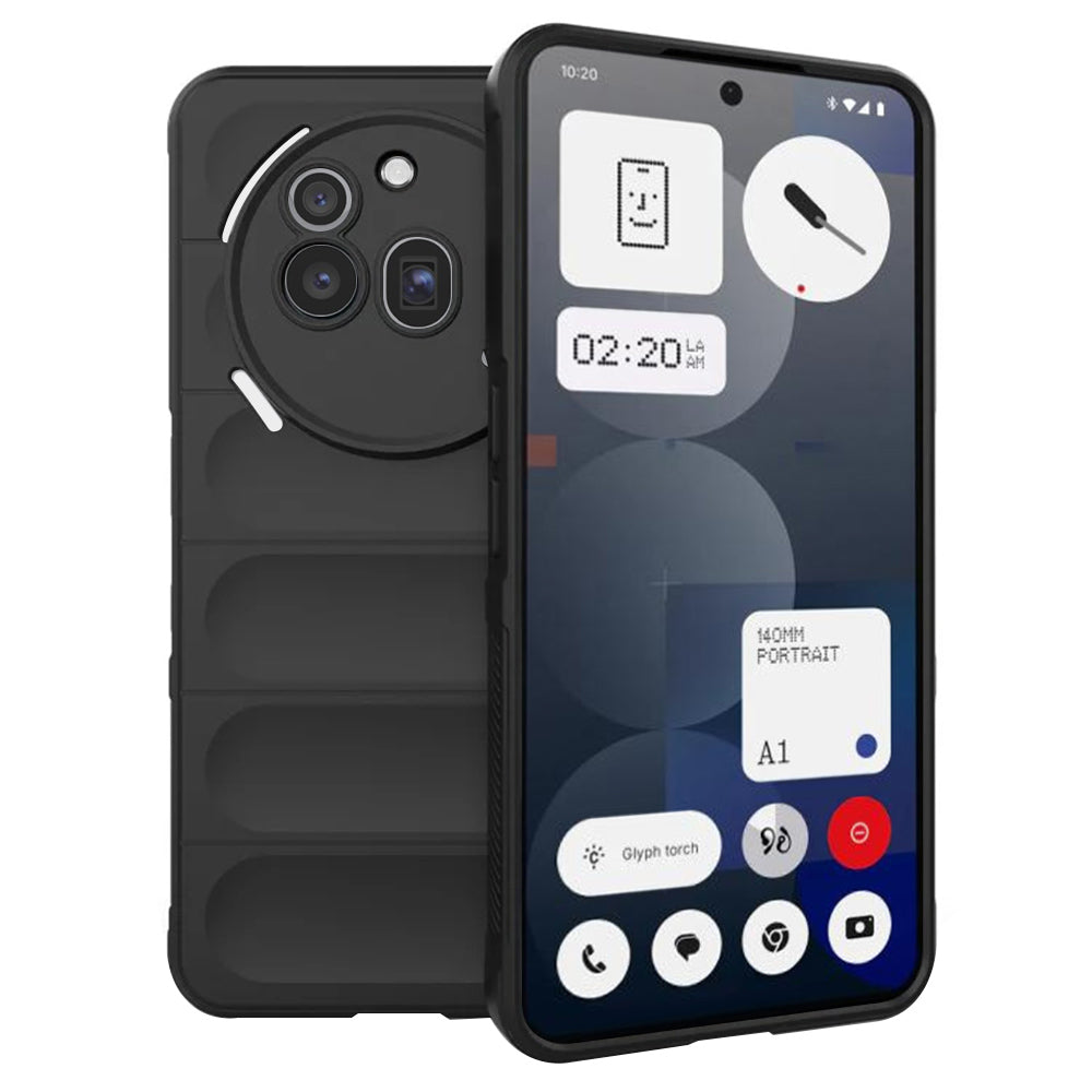 Custodia per Nothing Phone (3a) Pro, Techsuit, Magic Shield, Nera