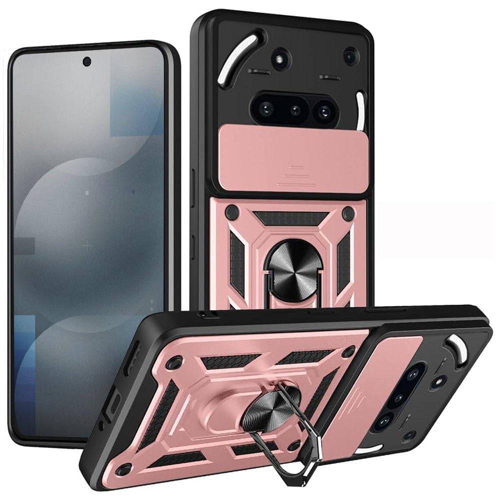 Custodia per Nothing Phone (3a), Techsuit, CamShield, Rosa