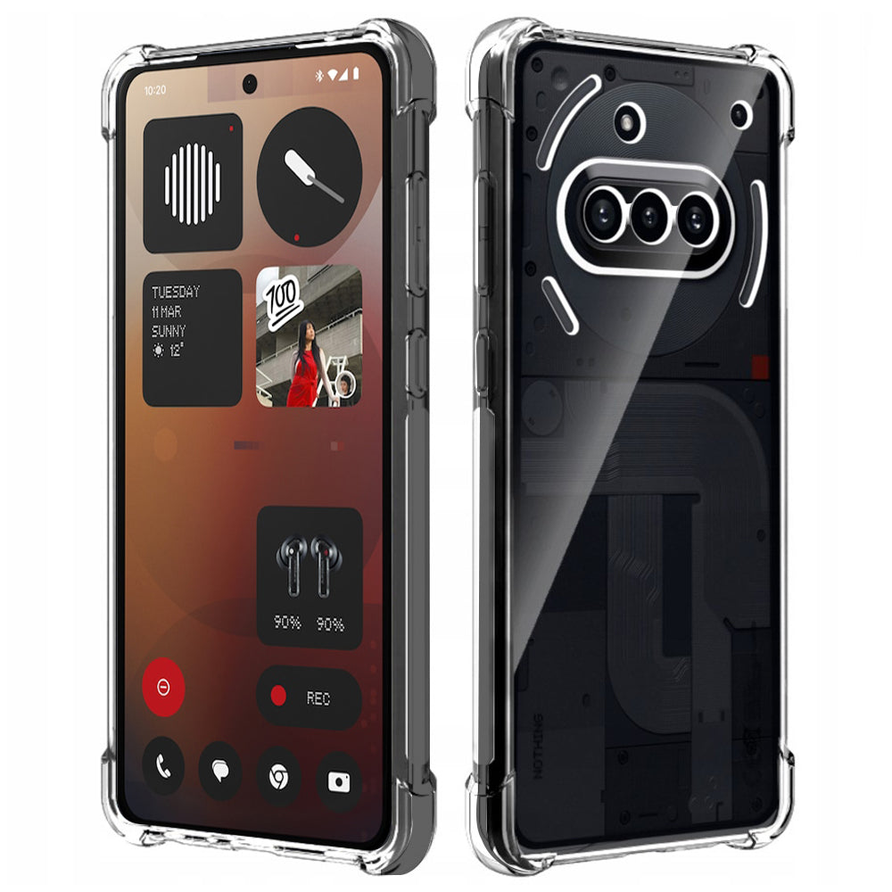 Custodia per Nothing Phone (3a), Techsuit, Shockproof Clear, Trasparente
