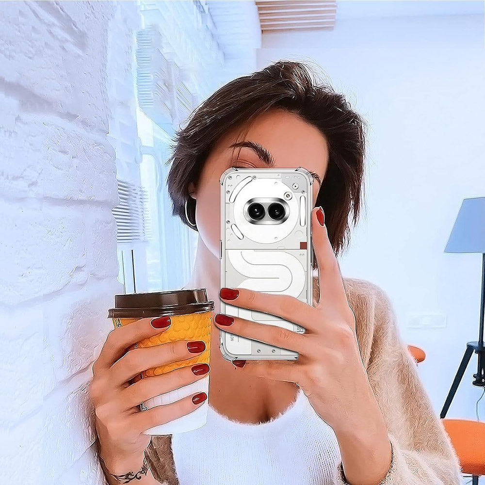 Custodia per Nothing Phone (3a), Techsuit, Shockproof Clear, Trasparente