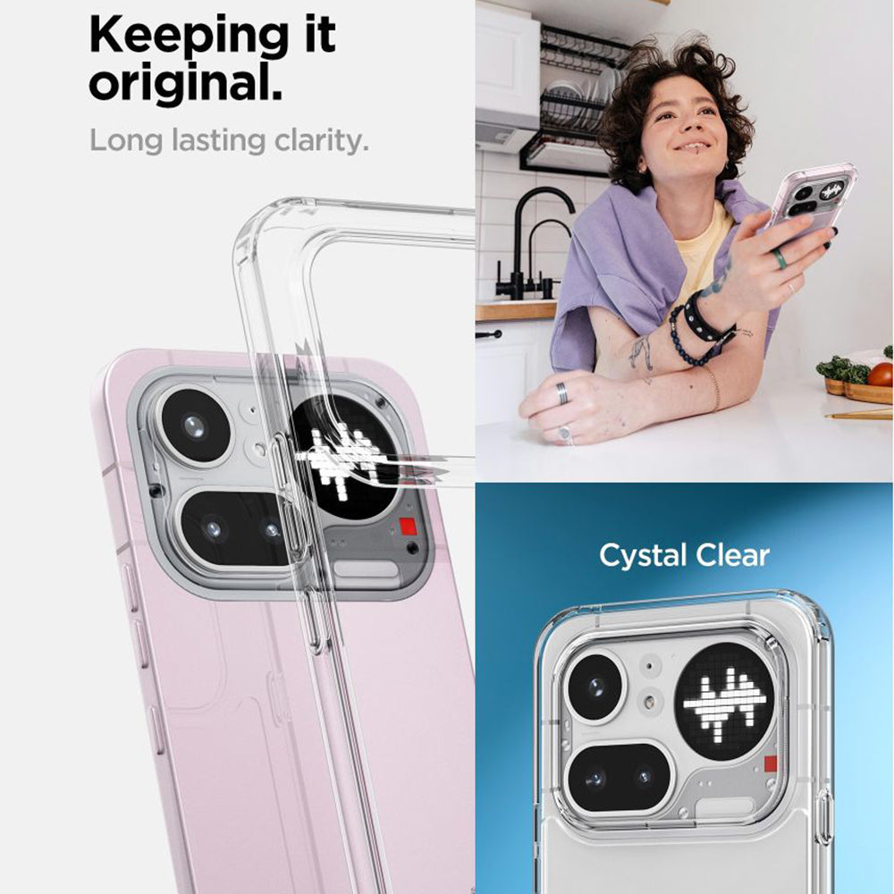Hülle für Nothing Phone (4a) Pro, Spigen, Ultra Hybrid, Transparent ACS11632