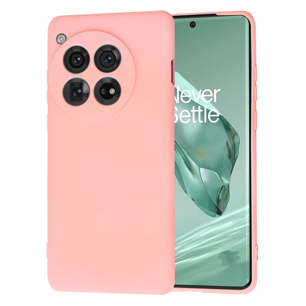 Custodia per OnePlus 12, Techsuit, SoftFlex, Rosa Chiaro