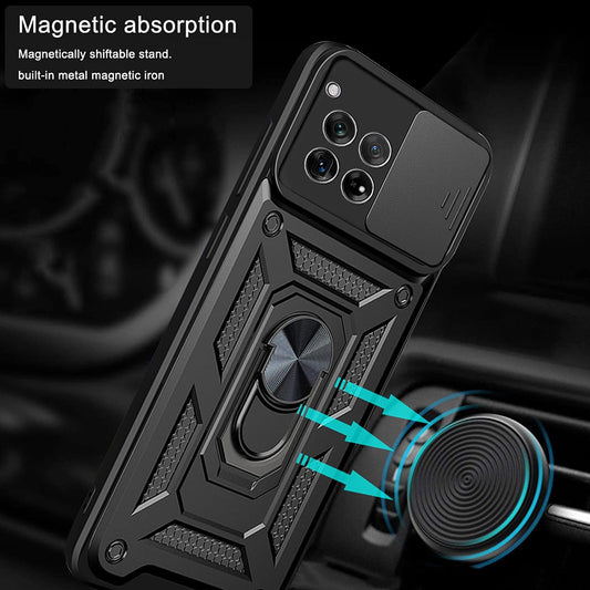 Hülle für OnePlus 12R, Techsuit, CamShield, Schwarz