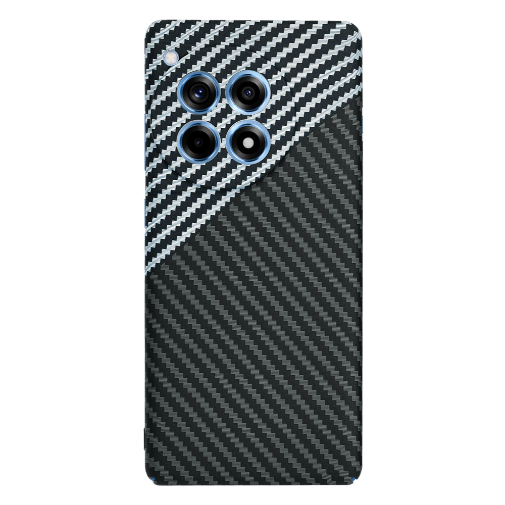 Coque pour OnePlus 12R, Techsuit, Carbonite FiberShell, Noir Gris