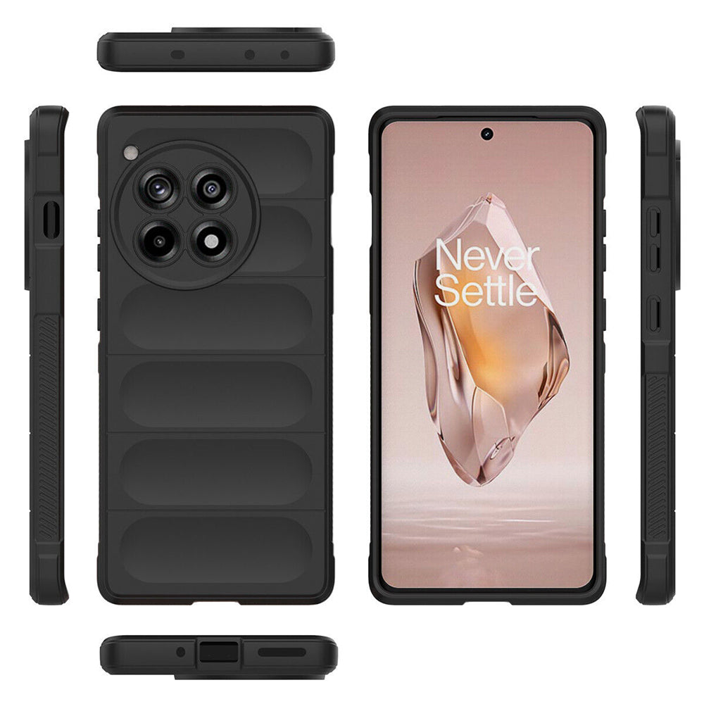 Custodia per OnePlus 12R, Techsuit, Magic Shield, Nera