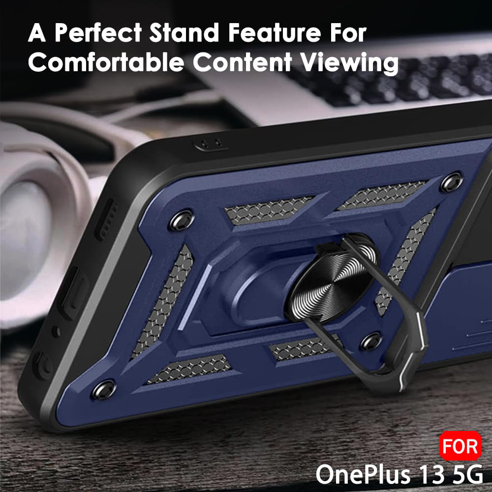 Custodia per OnePlus 13, Techsuit, CamShield, Blu
