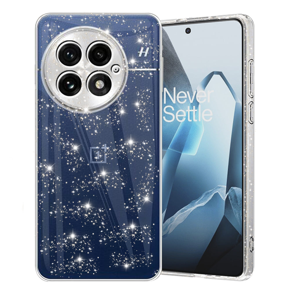 Custodia per OnePlus 13, Techsuit, SparkleSkin, Trasparente