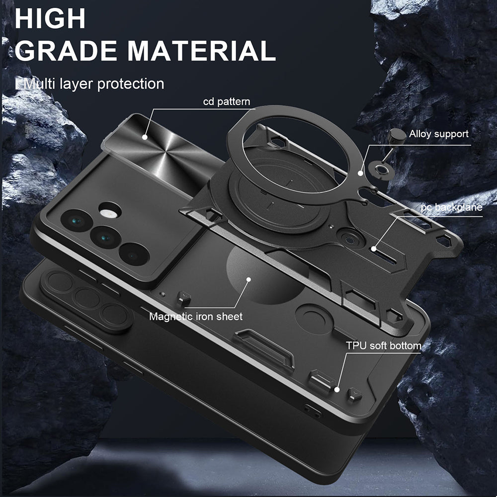 Custodia per OnePlus 13R, Techsuit, CamGuard Pro, Nera