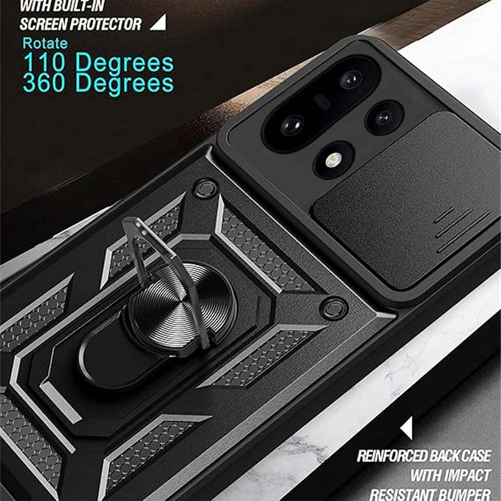 Custodia per OnePlus 15R, Techsuit, CamShield, Nera