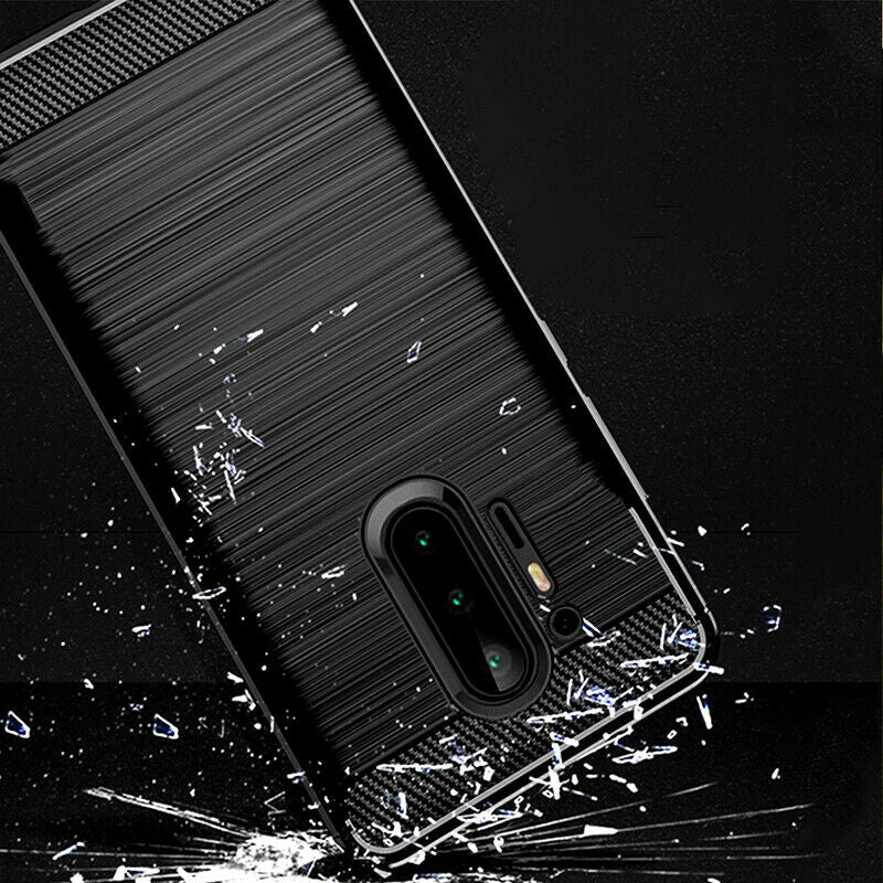 Custodia per OnePlus 8 Pro, Techsuit, Carbonio, Nera