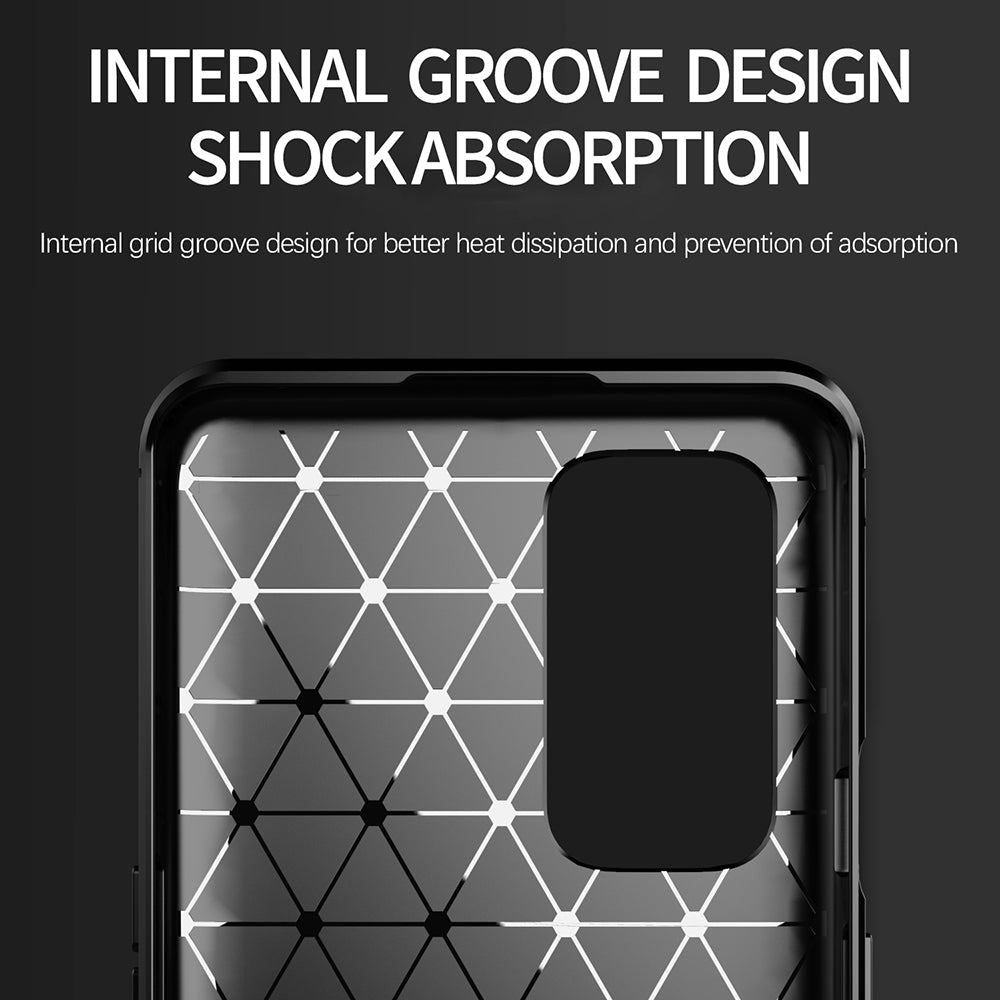 Custodia per OnePlus 9 Pro, Techsuit, Carbonio, Nera