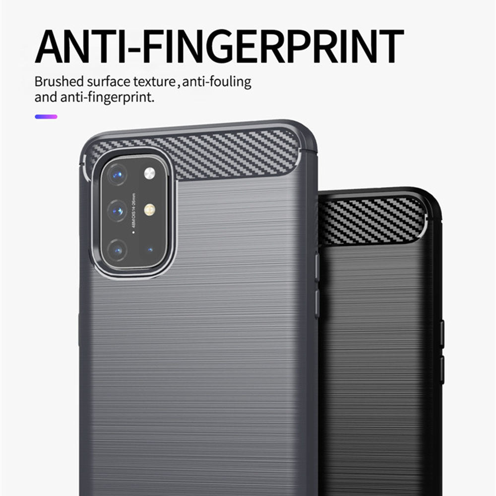 Custodia per OnePlus 9, Techsuit, Carbonio, Nera