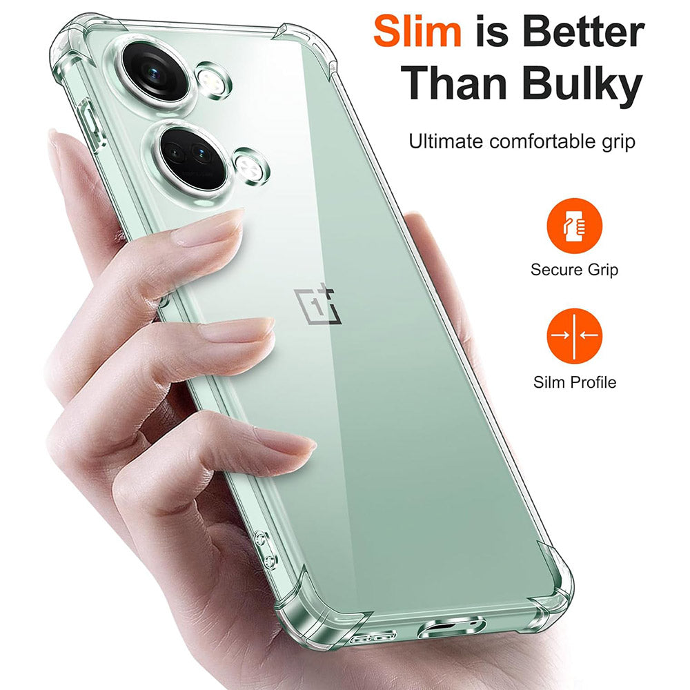 Coque pour OnePlus Nord 3, Techsuit, Anti-choc Claire, Transparente
