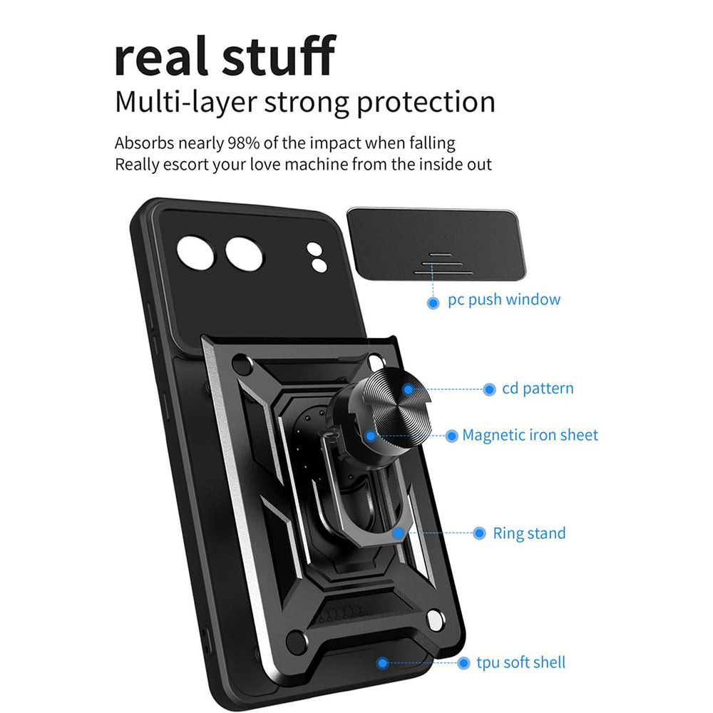 Custodia per OnePlus Nord 4, Techsuit, CamShield, Blu